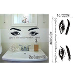 Salón de belleza cara de niña con manicura de la mano labios de uñas tatuajes de pared de vinilo pegatinas de pared decoración para el hogar interior arte murales etiqueta