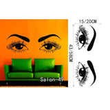 Salón de belleza cara de niña con manicura de la mano labios de uñas tatuajes de pared de vinilo pegatinas de pared decoración para el hogar interior arte murales etiqueta