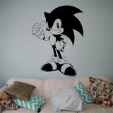 Dibujos de Sonic etiqueta del vinilo de Sonic Hedgehog pared de vinilo pegatinas videojuegos Interior de la casa Decoración para habitaciones de niños Niños