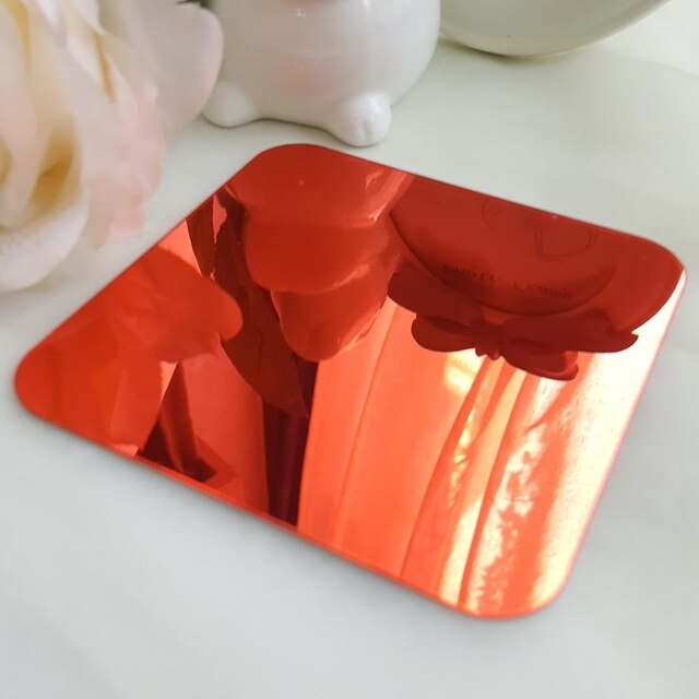 Cristal cuadrado decorativo acrílico espejo pegatinas de pared sala de estar dormitorio decoración de la pared puerta interior decoración de la casa Home R238