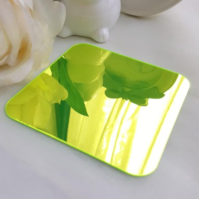 Cristal cuadrado decorativo acrílico espejo pegatinas de pared sala de estar dormitorio decoración de la pared puerta interior decoración de la casa Home R238