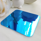Cristal cuadrado decorativo acrílico espejo pegatinas de pared sala de estar dormitorio decoración de la pared puerta interior decoración de la casa Home R238