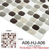 Kaguyahime autoadhesivo mosaico de azulejos 3D pegatinas de pared a prueba de agua pegatinas DIY azulejo de la pared para el hogar Interior de la cocina decoración pegatina