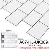 Kaguyahime autoadhesivo mosaico de azulejos 3D pegatinas de pared a prueba de agua pegatinas DIY azulejo de la pared para el hogar Interior de la cocina decoración pegatina