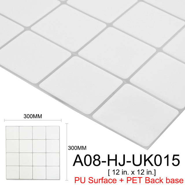 Kaguyahime autoadhesivo mosaico de azulejos 3D pegatinas de pared a prueba de agua pegatinas DIY azulejo de la pared para el hogar Interior de la cocina decoración pegatina